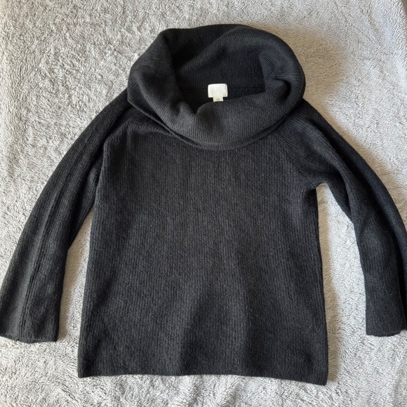 H&M Sweaters - H&M Black Cowl Neck Ribbed Sweater Cozy Oversized Minimalist Chic M‎